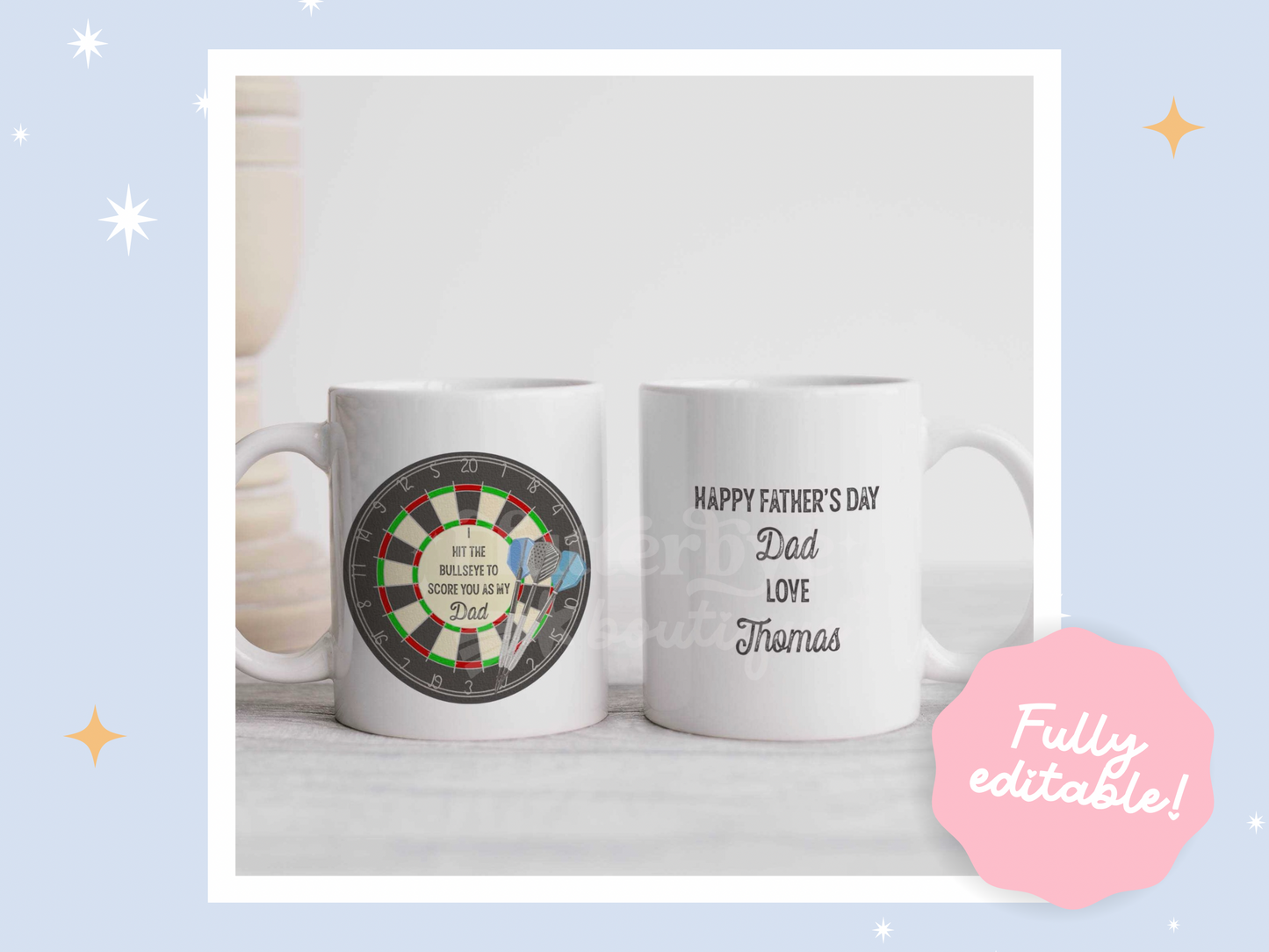 Bullseye Dad Mug