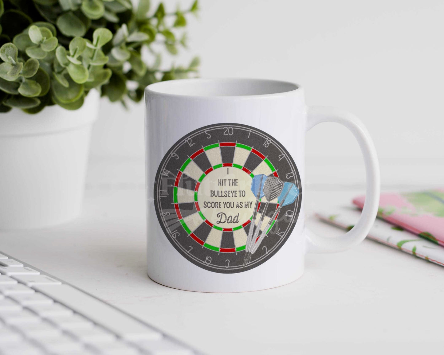 Bullseye Dad Mug