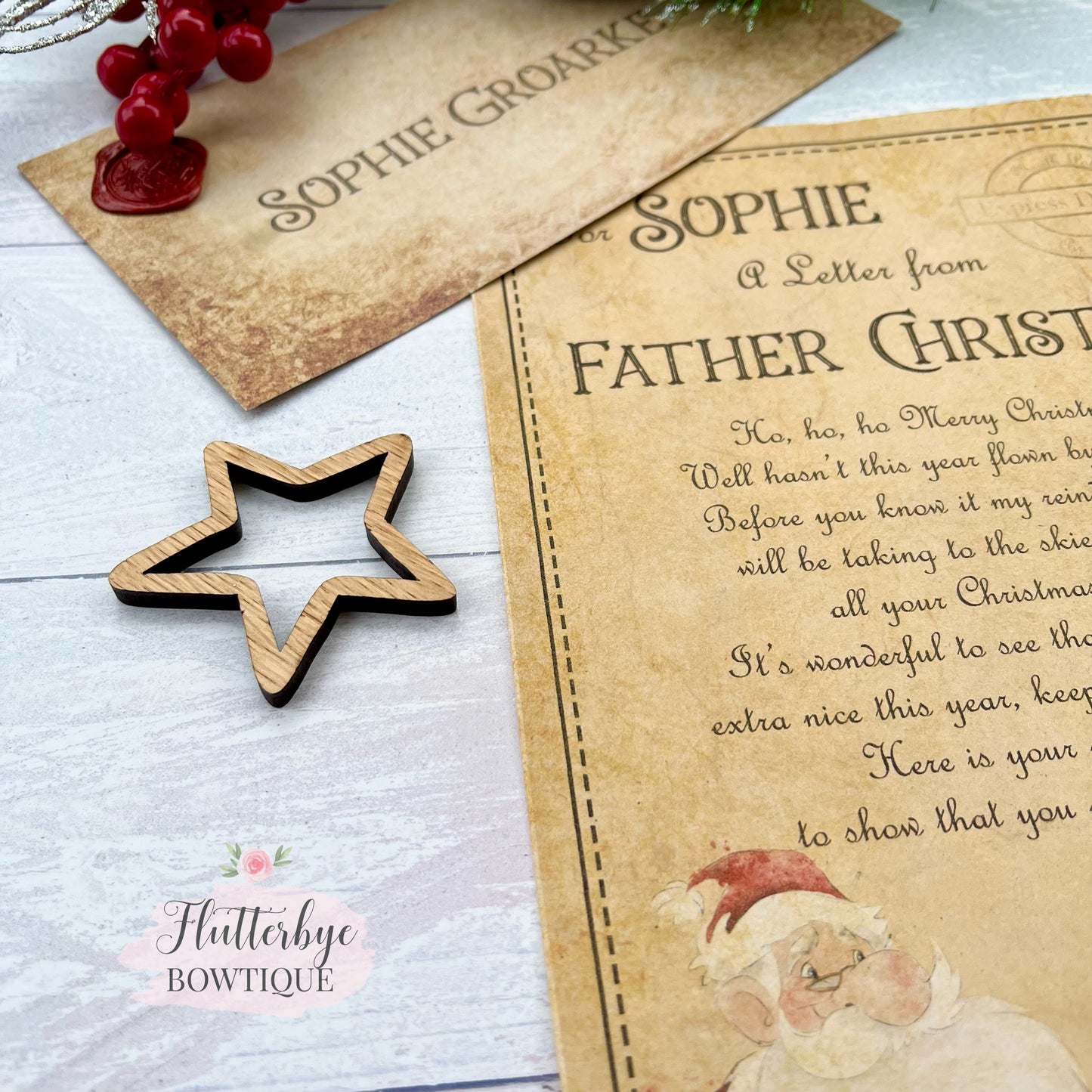 Personalised Santa Letter, Father Christmas Nice List