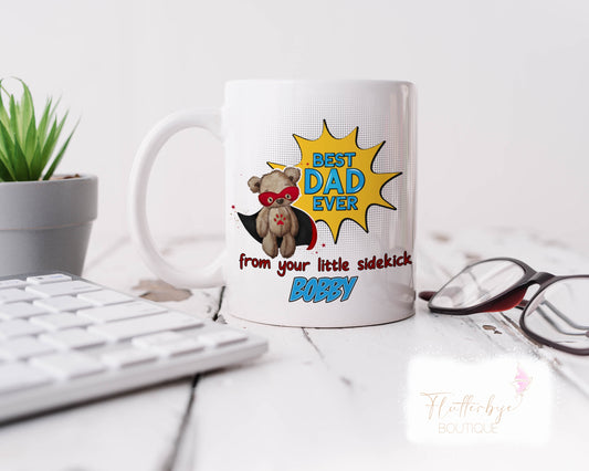 Super Hero Best Dad Personalised Mug